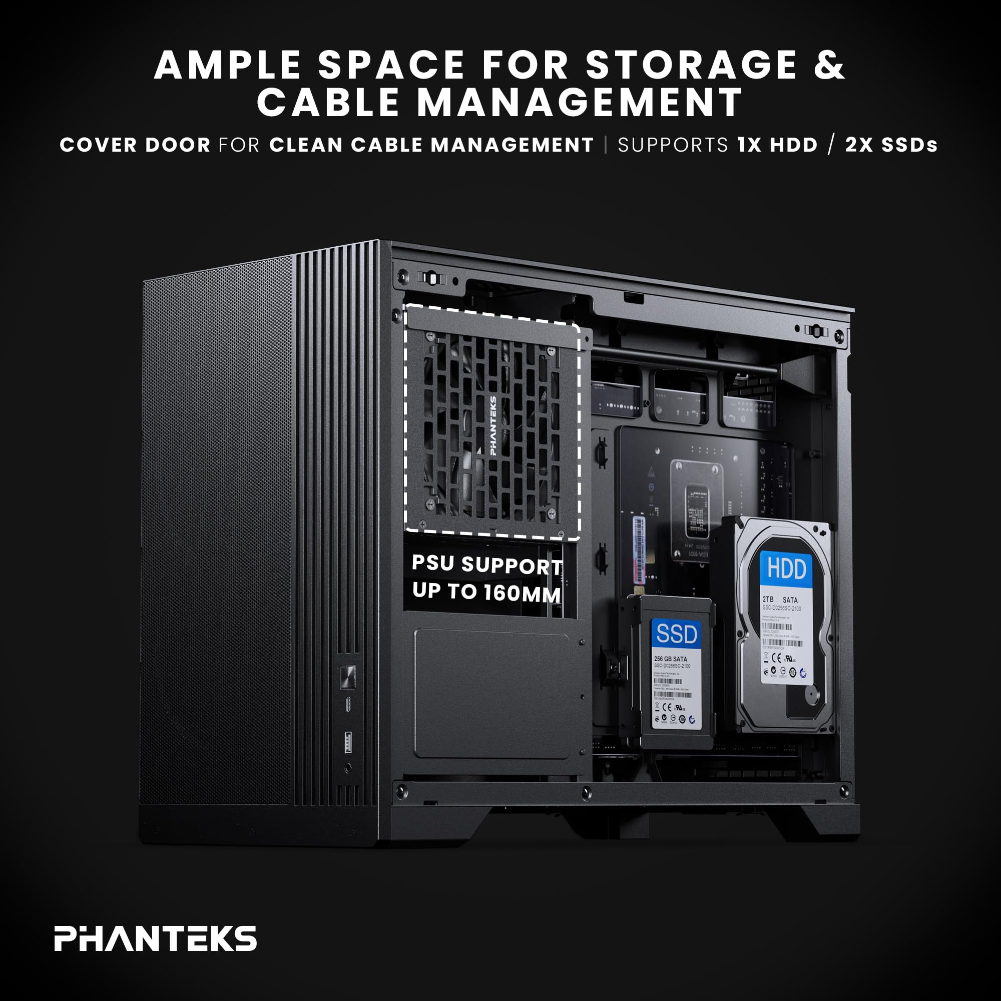 Phanteks XT M3, Compact Micro-ATX Gaming Chassis, High Airflow